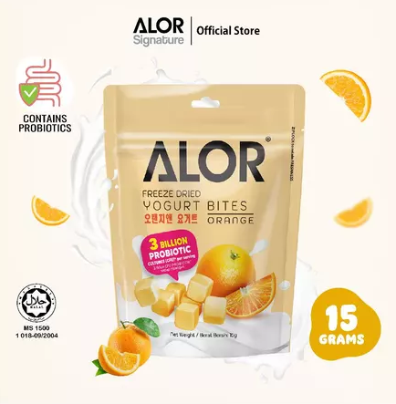 ALOR Freeze Dried Yogurt Bites ORANGE