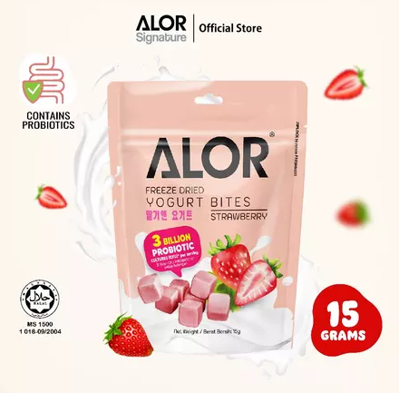 ALOR Freeze Dried Yogurt Bites STRAWBERRY