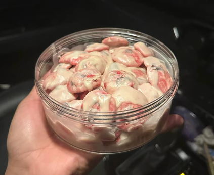 Red Velvet Cookies With Melted White Chocolate